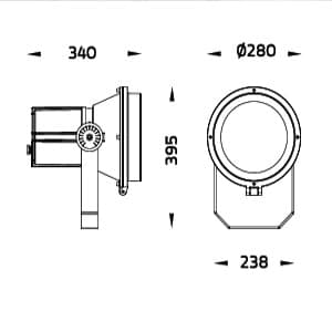 สปอตไลท์LED CANNON 2020 52W - Image 2