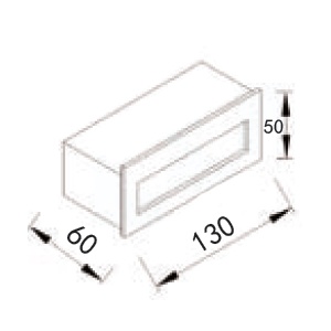 Drawing ไฟทางเดิน-step light-HASSEL-LED-5W 3000K