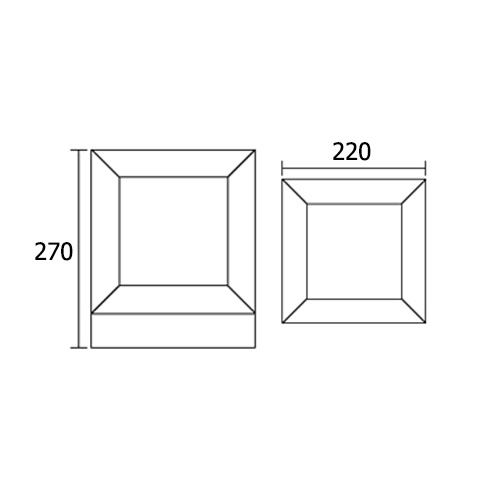 ขนาดไฟหัวเสา DEVIN-L E27