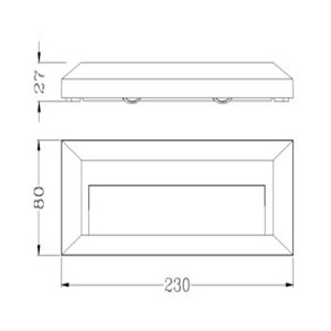 Drawing ไฟสเตปไลท์-HANA-D-3W-LED